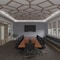 Ekena Millwork 66 56W x 66 56H x 14T Large Cameron Decorative Fretwork Wood Ceiling Panels, Walnut CELW67X67X0250CAMWA - alternate 7
